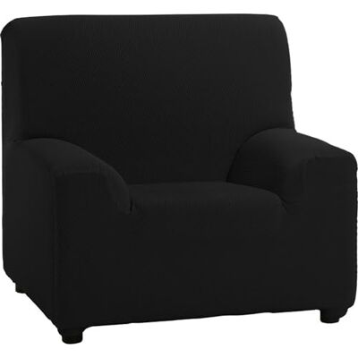 ECOMMERC3 Stretchigt och extra mjukt sofföverdrag för 1-sits soffa 100% svart justerbart sofföverdrag tillverkat i Spanien ECOMMERC3 Stretchigt och extra mjukt sofföverdrag för 1-sits soffa 100% svart justerbart sofföverdrag tillverkat i Spanien