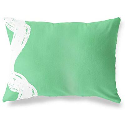 Bonamaison dekorativt kuddöverdrag, bensin grön-vit prydnadskuddöverdrag, heminredning örngott för vardagsrum, soffa, sovrum, storlek: 45 x 60 cm designad och tillverkad i Turkiet Bonamaison dekorativt kuddöverdrag, bensin grön-vit prydnadskuddöverdrag, heminredning örngott för vardagsrum, soffa, sovrum, storlek: 45 x 60 cm designad och tillverkad i Turkiet
