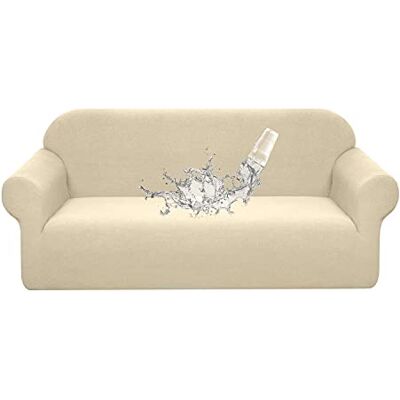 Granbest Premium sofföverdrag, vattenavvisande, högt stretchtyg, sofföverdrag, supermjukt tyg Loveseat beige Granbest Premium sofföverdrag, vattenavvisande, högt stretchtyg, sofföverdrag, supermjukt tyg Loveseat beige