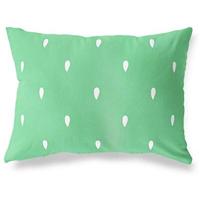 Bonamaison dekorativt kuddöverdrag, bensin grön-vit prydnadskuddöverdrag, heminredning örngott för vardagsrum, soffa, sovrum, storlek: 45 x 60 cm designad och tillverkad i Turkiet Bonamaison dekorativt kuddöverdrag, bensin grön-vit prydnadskuddöverdrag, heminredning örngott för vardagsrum, soffa, sovrum, storlek: 45 x 60 cm designad och tillverkad i Turkiet