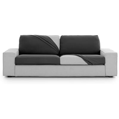 Eysa Bielastiskt sofföverdrag för sits och ryggstöd storlek XXL färg mörkgrå design Harlem Eysa Bielastiskt sofföverdrag för sits och ryggstöd storlek XXL färg mörkgrå design Harlem