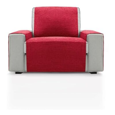 FAVERTI ® Överdrag för 1-sits fåtölj eller 55 cm avslappningsstol PEGO-modell Röd Chenille Extra Soft Touch, kvalitativt fåtöljskydd tillverkat i Spanien med återvunnet material FAVERTI ® Överdrag för 1-sits fåtölj eller 55 cm avslappningsstol PEGO-modell Röd Chenille Extra Soft Touch, kvalitativt fåtöljskydd tillverkat i Spanien med återvunnet material