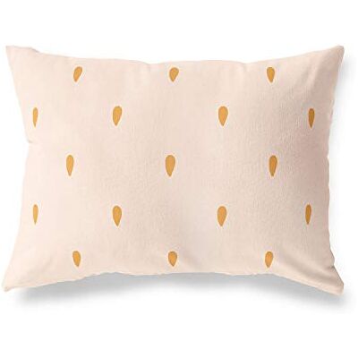 Bonamaison dekorativt kuddöverdrag, orange-Off vit prydnadskudde, heminredning örngott för vardagsrum, soffa, sovrum, storlek: 45 x 60 cm designad och tillverkad i Turkiet Bonamaison dekorativt kuddöverdrag, orange-Off vit prydnadskudde, heminredning örngott för vardagsrum, soffa, sovrum, storlek: 45 x 60 cm designad och tillverkad i Turkiet