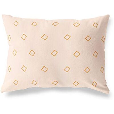 Bonamaison dekorativt kuddöverdrag, orange-Off vit prydnadskudde, heminredning örngott för vardagsrum, soffa, sovrum, storlek: 45 x 60 cm designad och tillverkad i Turkiet Bonamaison dekorativt kuddöverdrag, orange-Off vit prydnadskudde, heminredning örngott för vardagsrum, soffa, sovrum, storlek: 45 x 60 cm designad och tillverkad i Turkiet