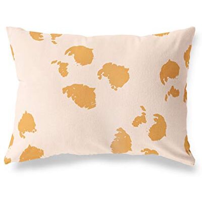 Bonamaison dekorativt kuddöverdrag, orange-Off vit prydnadskudde, heminredning örngott för vardagsrum, soffa, sovrum, storlek: 45 x 60 cm designad och tillverkad i Turkiet Bonamaison dekorativt kuddöverdrag, orange-Off vit prydnadskudde, heminredning örngott för vardagsrum, soffa, sovrum, storlek: 45 x 60 cm designad och tillverkad i Turkiet