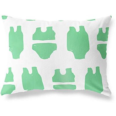 Bonamaison dekorativt kuddöverdrag, bensin grön-vit prydnadskuddöverdrag, heminredning örngott för vardagsrum, soffa, sovrum, storlek: 45 x 60 cm designad och tillverkad i Turkiet Bonamaison dekorativt kuddöverdrag, bensin grön-vit prydnadskuddöverdrag, heminredning örngott för vardagsrum, soffa, sovrum, storlek: 45 x 60 cm designad och tillverkad i Turkiet