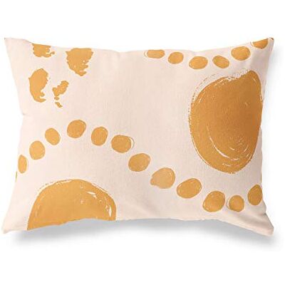 Bonamaison dekorativt kuddöverdrag orange och vitt, prydnadskuddöverdrag, heminredning örngott för vardagsrum, soffa, sovrum, storlek: 35 x 50 cm designad och tillverkad i Turkiet Bonamaison dekorativt kuddöverdrag orange och vitt, prydnadskuddöverdrag, heminredning örngott för vardagsrum, soffa, sovrum, storlek: 35 x 50 cm designad och tillverkad i Turkiet