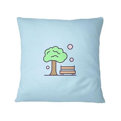 Bona Basics , Dekorativa prydnadskuddöverdrag, dekorativ kudde, heminredning för soffa, cafeteria, storlek: 45 x 45 cm, färg: ljusblå Bona Basics , Dekorativa prydnadskuddöverdrag, dekorativ kudde, heminredning för soffa, cafeteria, storlek: 45 x 45 cm, färg: ljusblå