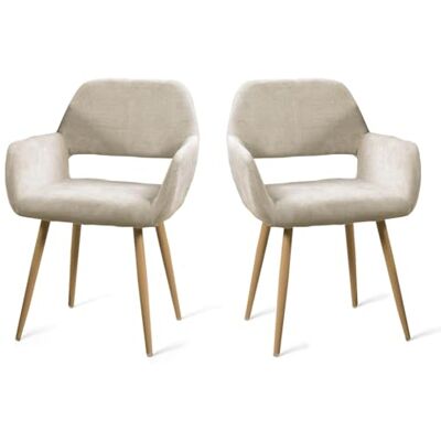 MEUBLE COSY Stoppad Fåtölj Vardagsrumsstol med Armstöd Avslappnad Tyg Fåtölj Med Armstöd Metallben För Sovrum Vardagsrum, Beige MEUBLE COSY Stoppad Fåtölj Vardagsrumsstol med Armstöd Avslappnad Tyg Fåtölj Med Armstöd Metallben För Sovrum Vardagsrum, Beige