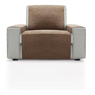 FAVERTI ® Överdrag för 1-sits fåtölj eller 55 cm avslappningsstol PEGO-modell mocka Chenille extra mjuk känsla, kvalitetsfåtöljskydd tillverkat i Spanien med återvunnet material FAVERTI ® Överdrag för 1-sits fåtölj eller 55 cm avslappningsstol PEGO-modell mocka Chenille extra mjuk känsla, kvalitetsfåtöljskydd tillverkat i Spanien med återvunnet material