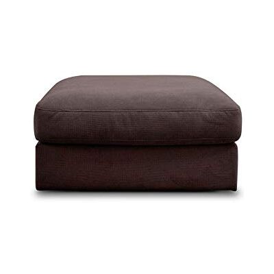 CAVADORE Soffmodul "Fiona" sittelement utan rygg/XXL-pall/94 x 48 x 112/vävt tyg mörkbrun CAVADORE Soffmodul "Fiona" sittelement utan rygg/XXL-pall/94 x 48 x 112/vävt tyg mörkbrun