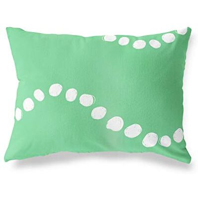 Bonamaison dekorativt kuddöverdrag, bensin grön-vit prydnadskuddöverdrag, heminredning örngott för vardagsrum, soffa, sovrum, storlek: 45 x 60 cm designad och tillverkad i Turkiet Bonamaison dekorativt kuddöverdrag, bensin grön-vit prydnadskuddöverdrag, heminredning örngott för vardagsrum, soffa, sovrum, storlek: 45 x 60 cm designad och tillverkad i Turkiet