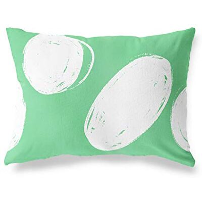Bonamaison dekorativt kuddöverdrag, bensin grön-vit prydnadskuddöverdrag, heminredning örngott för vardagsrum, soffa, sovrum, storlek: 45 x 60 cm designad och tillverkad i Turkiet Bonamaison dekorativt kuddöverdrag, bensin grön-vit prydnadskuddöverdrag, heminredning örngott för vardagsrum, soffa, sovrum, storlek: 45 x 60 cm designad och tillverkad i Turkiet