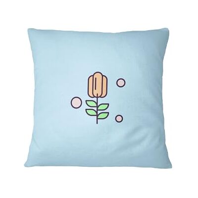 Bona Basics , Dekorativt kuddfodral, Dekorativt örngott, Heminredning, för Soffa, Kafé, Storlek: 45X45 Cm, Färg: Ljusblå Bona Basics , Dekorativt kuddfodral, Dekorativt örngott, Heminredning, för Soffa, Kafé, Storlek: 45X45 Cm, Färg: Ljusblå