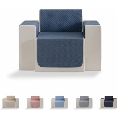 Todocama – Sofföverdrag, sits, sofföverdrag i romben, andas, lätt att rengöra, (gråblå, 1-sits soffa) Todocama – Sofföverdrag, sits, sofföverdrag i romben, andas, lätt att rengöra, (gråblå, 1-sits soffa)