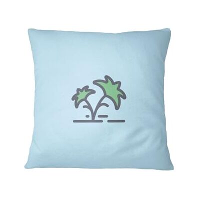 Bona Basics , Dekorativt kuddfodral, Dekorativt örngott, Heminredning, för Soffa, Kafé, Storlek: 45X45 Cm, Färg: Ljusblå Bona Basics , Dekorativt kuddfodral, Dekorativt örngott, Heminredning, för Soffa, Kafé, Storlek: 45X45 Cm, Färg: Ljusblå