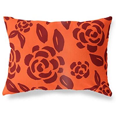 Bonamaison dekorativt kuddöverdrag orange & bordeux, prydnadskuddöverdrag, heminredning örngott för vardagsrum, soffa, sovrum, storlek: 35 x 50 cm – designad och tillverkad i Turkiet Bonamaison dekorativt kuddöverdrag orange & bordeux, prydnadskuddöverdrag, heminredning örngott för vardagsrum, soffa, sovrum, storlek: 35 x 50 cm – designad och tillverkad i Turkiet