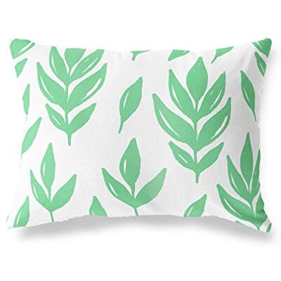 Bonamaison dekorativt kuddöverdrag, bensin grön-vit prydnadskuddöverdrag, heminredning örngott för vardagsrum, soffa, sovrum, storlek: 45 x 60 cm designad och tillverkad i Turkiet Bonamaison dekorativt kuddöverdrag, bensin grön-vit prydnadskuddöverdrag, heminredning örngott för vardagsrum, soffa, sovrum, storlek: 45 x 60 cm designad och tillverkad i Turkiet