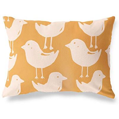 Bonamaison dekorativt kuddöverdrag, orange-Off vit prydnadskudde, heminredning örngott för vardagsrum, soffa, sovrum, storlek: 45 x 60 cm designad och tillverkad i Turkiet Bonamaison dekorativt kuddöverdrag, orange-Off vit prydnadskudde, heminredning örngott för vardagsrum, soffa, sovrum, storlek: 45 x 60 cm designad och tillverkad i Turkiet