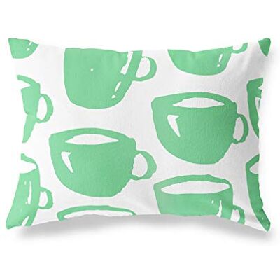 Bonamaison dekorativt kuddöverdrag, bensin grön-vit prydnadskuddöverdrag, heminredning örngott för vardagsrum, soffa, sovrum, storlek: 45 x 60 cm designad och tillverkad i Turkiet Bonamaison dekorativt kuddöverdrag, bensin grön-vit prydnadskuddöverdrag, heminredning örngott för vardagsrum, soffa, sovrum, storlek: 45 x 60 cm designad och tillverkad i Turkiet