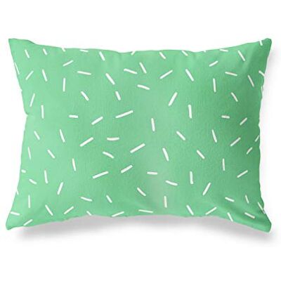 Bonamaison dekorativt kuddöverdrag, bensin grön-vit prydnadskuddöverdrag, heminredning örngott för vardagsrum, soffa, sovrum, storlek: 45 x 60 cm designad och tillverkad i Turkiet Bonamaison dekorativt kuddöverdrag, bensin grön-vit prydnadskuddöverdrag, heminredning örngott för vardagsrum, soffa, sovrum, storlek: 45 x 60 cm designad och tillverkad i Turkiet