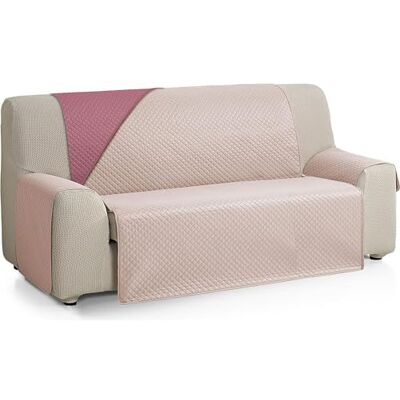 ECOMMERC3 Överdrag för 4-sits soffa XL extra mjuk känsla justerbart sofföverdrag med aubergine/laxfärgad stoppning Reversbile sofföverdrag ECOMMERC3 Överdrag för 4-sits soffa XL extra mjuk känsla justerbart sofföverdrag med aubergine/laxfärgad stoppning Reversbile sofföverdrag