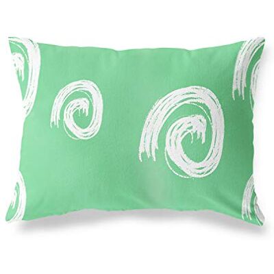 Bonamaison dekorativt kuddöverdrag, bensin grön-vit prydnadskuddöverdrag, heminredning örngott för vardagsrum, soffa, sovrum, storlek: 45 x 60 cm designad och tillverkad i Turkiet Bonamaison dekorativt kuddöverdrag, bensin grön-vit prydnadskuddöverdrag, heminredning örngott för vardagsrum, soffa, sovrum, storlek: 45 x 60 cm designad och tillverkad i Turkiet