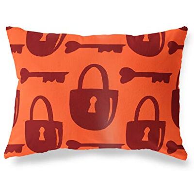 Bonamaison dekorativt kuddöverdrag, orange Bordeux prydnadskuddöverdrag, heminredning örngott för vardagsrum, soffa, sovrum, storlek: 45 x 60 cm Designad och tillverkad i Turkiet Bonamaison dekorativt kuddöverdrag, orange Bordeux prydnadskuddöverdrag, heminredning örngott för vardagsrum, soffa, sovrum, storlek: 45 x 60 cm Designad och tillverkad i Turkiet