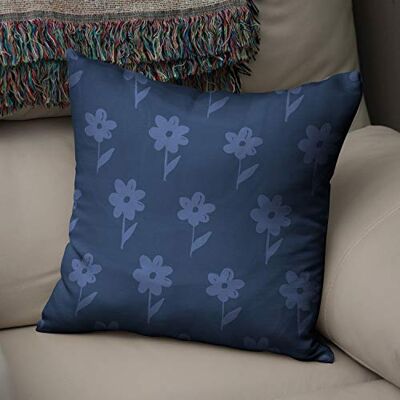 Bonamaison dekorativt kuddöverdrag blå, överdrag till prydnadskudde, heminredning kuddfodral för vardagsrum, soffa, sovrum, storlek: 43 x 43 cm – designad och tillverkad i Turkiet Bonamaison dekorativt kuddöverdrag blå, överdrag till prydnadskudde, heminredning kuddfodral för vardagsrum, soffa, sovrum, storlek: 43 x 43 cm – designad och tillverkad i Turkiet