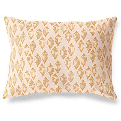 Bonamaison dekorativt kuddöverdrag, orange-Off vit prydnadskudde, heminredning örngott för vardagsrum, soffa, sovrum, storlek: 45 x 60 cm designad och tillverkad i Turkiet Bonamaison dekorativt kuddöverdrag, orange-Off vit prydnadskudde, heminredning örngott för vardagsrum, soffa, sovrum, storlek: 45 x 60 cm designad och tillverkad i Turkiet