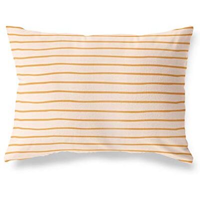 Bonamaison dekorativt kuddöverdrag, orange-Off vit prydnadskudde, heminredning örngott för vardagsrum, soffa, sovrum, storlek: 45 x 60 cm designad och tillverkad i Turkiet Bonamaison dekorativt kuddöverdrag, orange-Off vit prydnadskudde, heminredning örngott för vardagsrum, soffa, sovrum, storlek: 45 x 60 cm designad och tillverkad i Turkiet