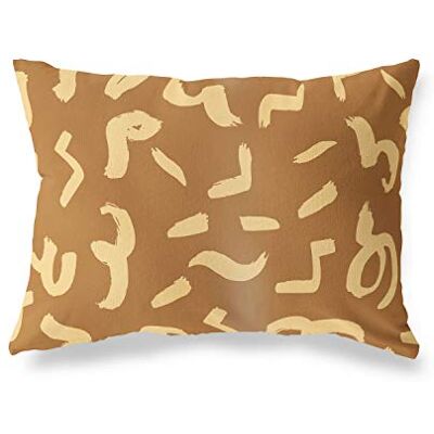 Bonamaison dekorativt kuddöverdrag bruna toner, kuddöverdrag för prydnadskudde, heminredning kuddfodral för vardagsrum, soffa, sovrum, storlek: 35 x 50 cm – designad och tillverkad i Turkiet Bonamaison dekorativt kuddöverdrag bruna toner, kuddöverdrag för prydnadskudde, heminredning kuddfodral för vardagsrum, soffa, sovrum, storlek: 35 x 50 cm – designad och tillverkad i Turkiet