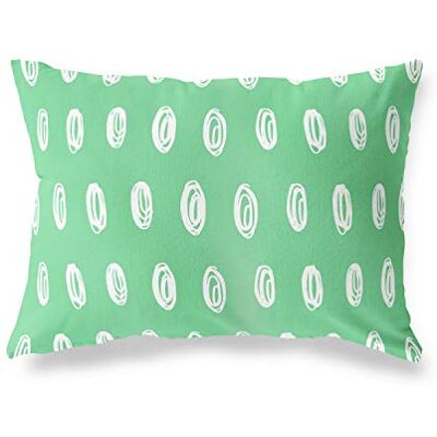 Bonamaison dekorativt kuddöverdrag, bensin grön-vit prydnadskuddöverdrag, heminredning örngott för vardagsrum, soffa, sovrum, storlek: 45 x 60 cm designad och tillverkad i Turkiet Bonamaison dekorativt kuddöverdrag, bensin grön-vit prydnadskuddöverdrag, heminredning örngott för vardagsrum, soffa, sovrum, storlek: 45 x 60 cm designad och tillverkad i Turkiet