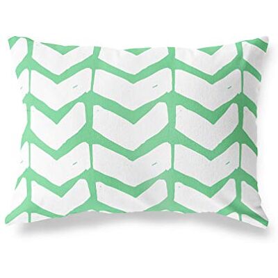 Bonamaison dekorativt kuddöverdrag, bensin grön-vit prydnadskuddöverdrag, heminredning örngott för vardagsrum, soffa, sovrum, storlek: 45 x 60 cm designad och tillverkad i Turkiet Bonamaison dekorativt kuddöverdrag, bensin grön-vit prydnadskuddöverdrag, heminredning örngott för vardagsrum, soffa, sovrum, storlek: 45 x 60 cm designad och tillverkad i Turkiet