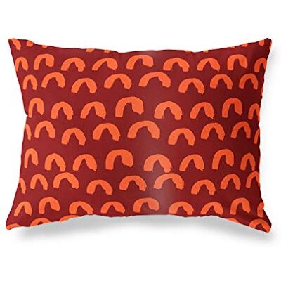 Bonamaison dekorativt kuddöverdrag, orange Bordeux prydnadskuddöverdrag, heminredning örngott för vardagsrum, soffa, sovrum, storlek: 45 x 60 cm Designad och tillverkad i Turkiet Bonamaison dekorativt kuddöverdrag, orange Bordeux prydnadskuddöverdrag, heminredning örngott för vardagsrum, soffa, sovrum, storlek: 45 x 60 cm Designad och tillverkad i Turkiet