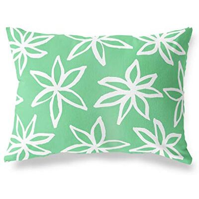 Bonamaison dekorativt kuddöverdrag, bensin grön-vit prydnadskuddöverdrag, heminredning örngott för vardagsrum, soffa, sovrum, storlek: 45 x 60 cm designad och tillverkad i Turkiet Bonamaison dekorativt kuddöverdrag, bensin grön-vit prydnadskuddöverdrag, heminredning örngott för vardagsrum, soffa, sovrum, storlek: 45 x 60 cm designad och tillverkad i Turkiet