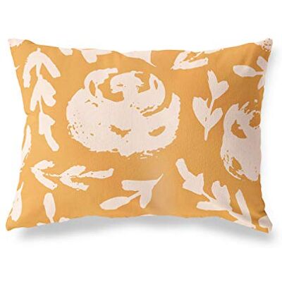 Bonamaison dekorativt kuddöverdrag, orange-Off vit prydnadskudde, heminredning örngott för vardagsrum, soffa, sovrum, storlek: 45 x 60 cm designad och tillverkad i Turkiet Bonamaison dekorativt kuddöverdrag, orange-Off vit prydnadskudde, heminredning örngott för vardagsrum, soffa, sovrum, storlek: 45 x 60 cm designad och tillverkad i Turkiet