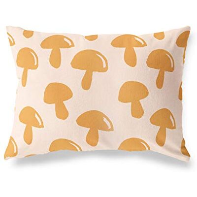 Bonamaison dekorativt kuddöverdrag, orange-Off vit prydnadskudde, heminredning örngott för vardagsrum, soffa, sovrum, storlek: 45 x 60 cm designad och tillverkad i Turkiet Bonamaison dekorativt kuddöverdrag, orange-Off vit prydnadskudde, heminredning örngott för vardagsrum, soffa, sovrum, storlek: 45 x 60 cm designad och tillverkad i Turkiet