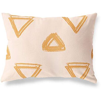 Bonamaison dekorativt kuddöverdrag orange och vitt, prydnadskuddöverdrag, heminredning örngott för vardagsrum, soffa, sovrum, storlek: 35 x 50 cm designad och tillverkad i Turkiet Bonamaison dekorativt kuddöverdrag orange och vitt, prydnadskuddöverdrag, heminredning örngott för vardagsrum, soffa, sovrum, storlek: 35 x 50 cm designad och tillverkad i Turkiet