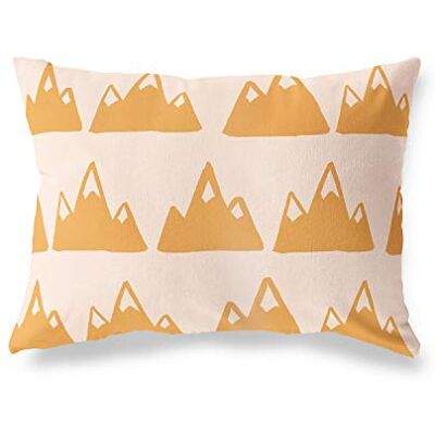 Bonamaison dekorativt kuddöverdrag, orange-Off vit prydnadskudde, heminredning örngott för vardagsrum, soffa, sovrum, storlek: 45 x 60 cm designad och tillverkad i Turkiet Bonamaison dekorativt kuddöverdrag, orange-Off vit prydnadskudde, heminredning örngott för vardagsrum, soffa, sovrum, storlek: 45 x 60 cm designad och tillverkad i Turkiet