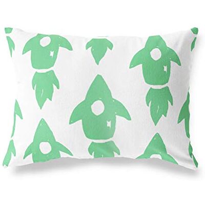 Bonamaison dekorativt kuddöverdrag, bensin grön-vit prydnadskuddöverdrag, heminredning örngott för vardagsrum, soffa, sovrum, storlek: 45 x 60 cm designad och tillverkad i Turkiet Bonamaison dekorativt kuddöverdrag, bensin grön-vit prydnadskuddöverdrag, heminredning örngott för vardagsrum, soffa, sovrum, storlek: 45 x 60 cm designad och tillverkad i Turkiet