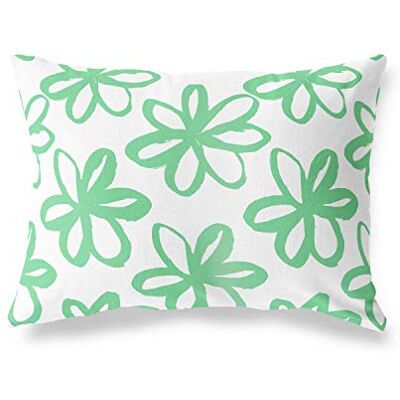 Bonamaison dekorativt kuddöverdrag, bensin grön-vit prydnadskuddöverdrag, heminredning örngott för vardagsrum, soffa, sovrum, storlek: 45 x 60 cm designad och tillverkad i Turkiet Bonamaison dekorativt kuddöverdrag, bensin grön-vit prydnadskuddöverdrag, heminredning örngott för vardagsrum, soffa, sovrum, storlek: 45 x 60 cm designad och tillverkad i Turkiet