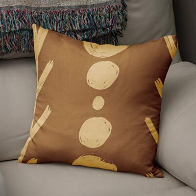 Bonamaison dekorativt kuddöverdrag bruna toner, kuddöverdrag för prydnadskudde, heminredning kuddfodral för vardagsrum, soffa, sovrum, storlek: 43 x 43 cm – designad och tillverkad i Turkiet Bonamaison dekorativt kuddöverdrag bruna toner, kuddöverdrag för prydnadskudde, heminredning kuddfodral för vardagsrum, soffa, sovrum, storlek: 43 x 43 cm – designad och tillverkad i Turkiet