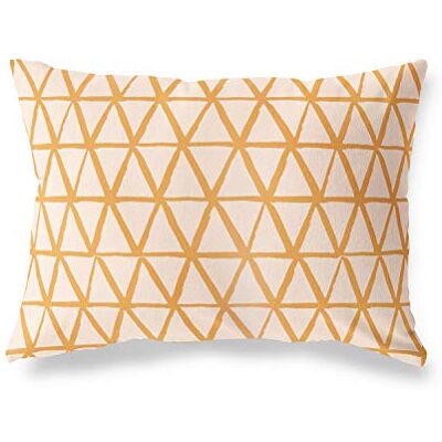 Bonamaison dekorativt kuddöverdrag, orange-Off vit prydnadskudde, heminredning örngott för vardagsrum, soffa, sovrum, storlek: 45 x 60 cm designad och tillverkad i Turkiet Bonamaison dekorativt kuddöverdrag, orange-Off vit prydnadskudde, heminredning örngott för vardagsrum, soffa, sovrum, storlek: 45 x 60 cm designad och tillverkad i Turkiet