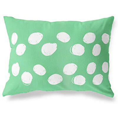 Bonamaison dekorativt kuddöverdrag, bensin grön-vit prydnadskuddöverdrag, heminredning örngott för vardagsrum, soffa, sovrum, storlek: 45 x 60 cm designad och tillverkad i Turkiet Bonamaison dekorativt kuddöverdrag, bensin grön-vit prydnadskuddöverdrag, heminredning örngott för vardagsrum, soffa, sovrum, storlek: 45 x 60 cm designad och tillverkad i Turkiet