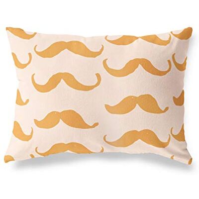Bonamaison dekorativt kuddöverdrag, orange-Off vit prydnadskudde, heminredning örngott för vardagsrum, soffa, sovrum, storlek: 45 x 60 cm designad och tillverkad i Turkiet Bonamaison dekorativt kuddöverdrag, orange-Off vit prydnadskudde, heminredning örngott för vardagsrum, soffa, sovrum, storlek: 45 x 60 cm designad och tillverkad i Turkiet