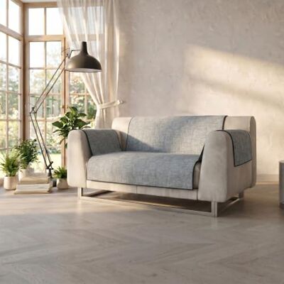 Italian Bed Linen COMFORT halkfritt sofföverdrag tillverkat i Italien, mörkgrå, 2-sits Italian Bed Linen COMFORT halkfritt sofföverdrag tillverkat i Italien, mörkgrå, 2-sits