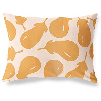 Bonamaison dekorativt kuddöverdrag, orange-Off vit prydnadskudde, heminredning örngott för vardagsrum, soffa, sovrum, storlek: 45 x 60 cm designad och tillverkad i Turkiet Bonamaison dekorativt kuddöverdrag, orange-Off vit prydnadskudde, heminredning örngott för vardagsrum, soffa, sovrum, storlek: 45 x 60 cm designad och tillverkad i Turkiet