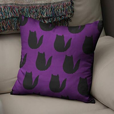 Bonamaison dekorativt kuddöverdrag lila och svart, prydnadskuddöverdrag, heminredning örngott för vardagsrum, soffa, sovrum, storlek: 43 x 43 cm Designad och tillverkad i Turkiet Bonamaison dekorativt kuddöverdrag lila och svart, prydnadskuddöverdrag, heminredning örngott för vardagsrum, soffa, sovrum, storlek: 43 x 43 cm Designad och tillverkad i Turkiet