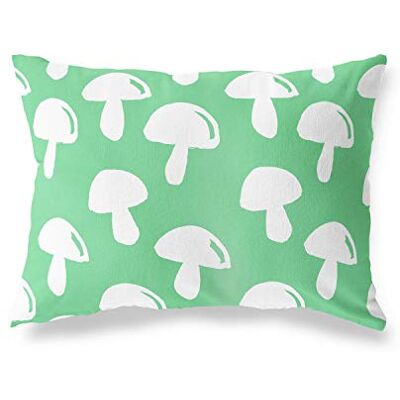Bonamaison dekorativt kuddöverdrag, bensin grön-vit prydnadskuddöverdrag, heminredning örngott för vardagsrum, soffa, sovrum, storlek: 45 x 60 cm designad och tillverkad i Turkiet Bonamaison dekorativt kuddöverdrag, bensin grön-vit prydnadskuddöverdrag, heminredning örngott för vardagsrum, soffa, sovrum, storlek: 45 x 60 cm designad och tillverkad i Turkiet